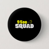 Badge Rond 5 Cm Sans Audience - Sourd - Incapable D'Entendre - Sou (Devant)