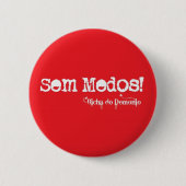 Badge Rond 5 Cm Sans Peurs Rouge (Devant)