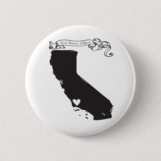 Badge Rond 5 Cm Santa Barbara (Devant)
