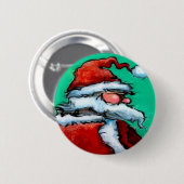 Badge Rond 5 Cm Santa Claus (Devant & derrière)