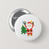 Badge Rond 5 Cm Santa Claus (Devant & derrière)