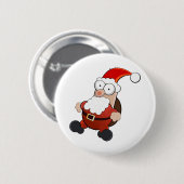 Badge Rond 5 Cm Santa Claus (Devant & derrière)