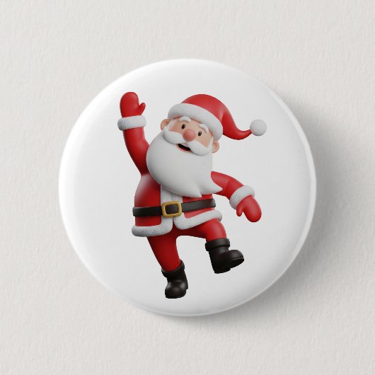 Badge Rond 5 Cm Santa Claus (Devant)