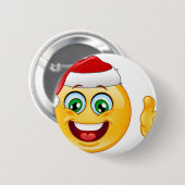 Badge Rond 5 Cm santa claus emoji (Devant & derrière)
