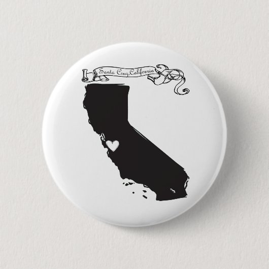 Badge Rond 5 Cm Santa Cruz (Devant)