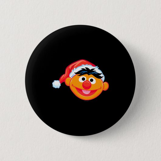 Badge Rond 5 Cm Santa Hat Ernie  (Devant)
