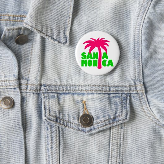 Badge Rond 5 Cm Santa Monica (En situation)