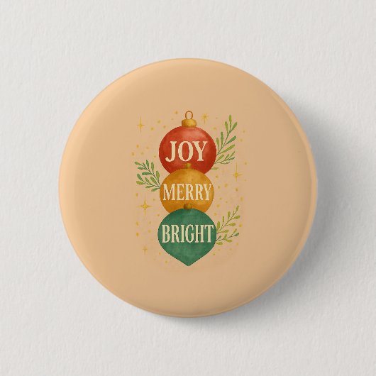 Badge Rond 5 Cm Santa & Snowman Winter Scene – Festive Holiday (Devant)