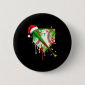 Badge Rond 5 Cm Santa Srts Ice Baseball Christmas Xmas Pajama Kid (Devant)