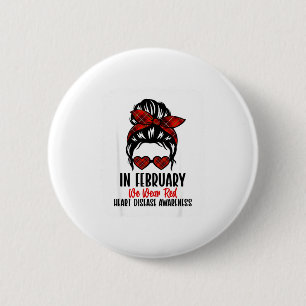 Badge Rond 5 Cm Santé cardiaque Maladie cardiaque Sensibilisation