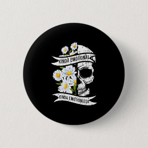 Badge Rond 5 Cm Santé mentale des hommes un peu émotionnelle un pe