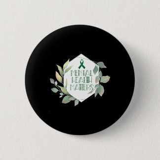 Badge Rond 5 Cm Santé mentale, moteur de sensibilisation Guerrier