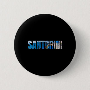 Badge Rond 5 Cm Santorin île grecque mer Égée Grèce vacances 