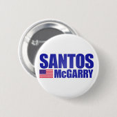 Badge Rond 5 Cm Santos McGarry (Devant & derrière)