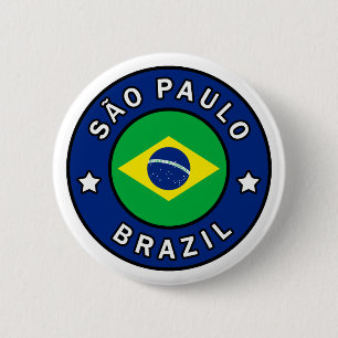 Badge Rond 5 Cm São Paulo Brésil