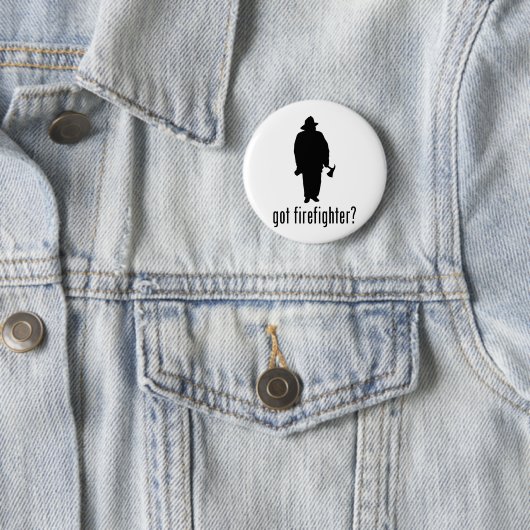 Badge Rond 5 Cm Sapeur-pompier (En situation)
