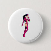 Badge Rond 5 Cm Saphir d'étoile 8 (Devant)