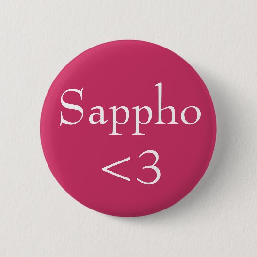 Badge Rond 5 Cm Sappho <3 (Devant)