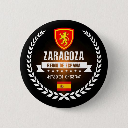 Badge Rond 5 Cm Saragosse (Devant)