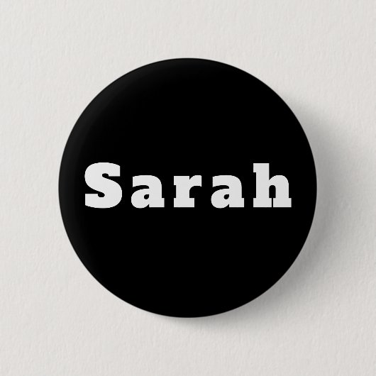 Badge Rond 5 Cm Sarah (Devant)