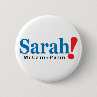 Badge Rond 5 Cm Sarah ! goupille