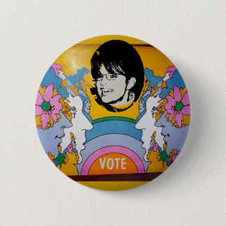 BADGE ROND 5 CM SARAH PALIN WOODSTOCK