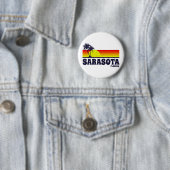 Badge Rond 5 Cm Sarasota la Floride (En situation)