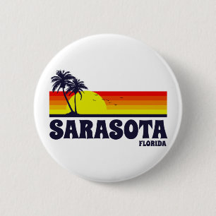 Badge Rond 5 Cm Sarasota la Floride
