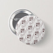 Badge Rond 5 Cm sardines peuvent transiter par motif (Devant & derrière)