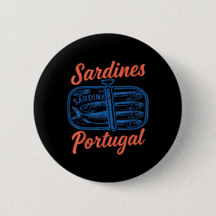 Badge Rond 5 Cm Sardines Poisson Dessiné Retro Graphique Pour Homm