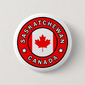 Badge Rond 5 Cm Saskatchewan Canada (Devant)