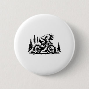 Badge Rond 5 Cm Sasquatch Bigfoot Vélo Tout Terrain Drôle Vélo Bic