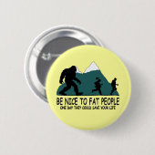 Badge Rond 5 Cm Sasquatch drôle (Devant & derrière)