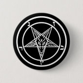 Badge Rond 5 Cm Satan Baphomet (Devant)
