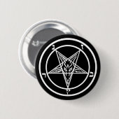 Badge Rond 5 Cm Satan Baphomet (Devant & derrière)