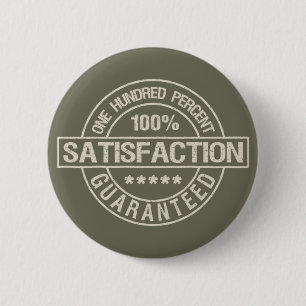 Badge Rond 5 Cm SATISFACTION Bouton GARANTI