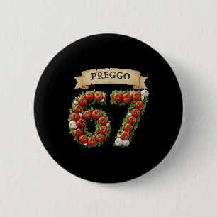 Badge Rond 5 Cm Sauce Preggo Mème Drôle 67 Costume Langage Gen Alp