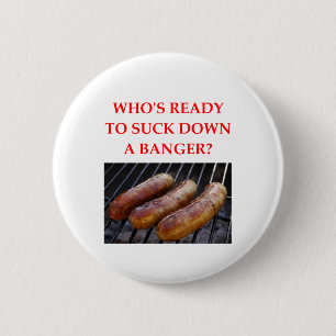 BADGE ROND 5 CM SAUCISSE