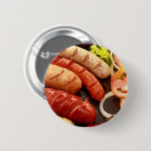 Badge Rond 5 Cm Saucisses (Devant & derrière)