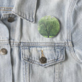 Badge Rond 5 Cm Saule pleurant (En situation)