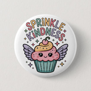 Badge Rond 5 Cm Saupoudrez de gentillesse Cupcake
