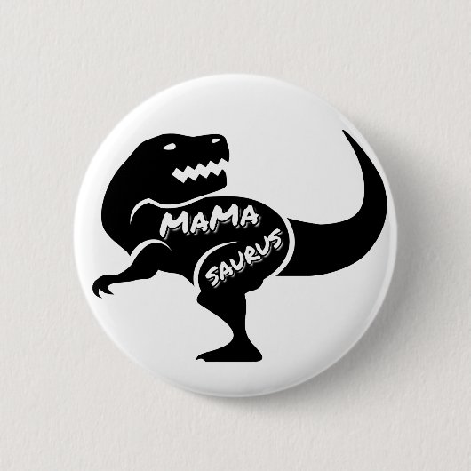 Badge Rond 5 Cm saurus mama (Devant)