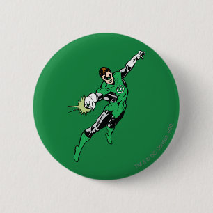 Badge Rond 5 Cm Saute-lanterne verte