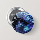 Badge Rond 5 Cm Sauter dans l'espace - Motocross Rider (Devant & derrière)