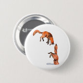 Badge Rond 5 Cm Sauter Renard Rouge (Devant & derrière)