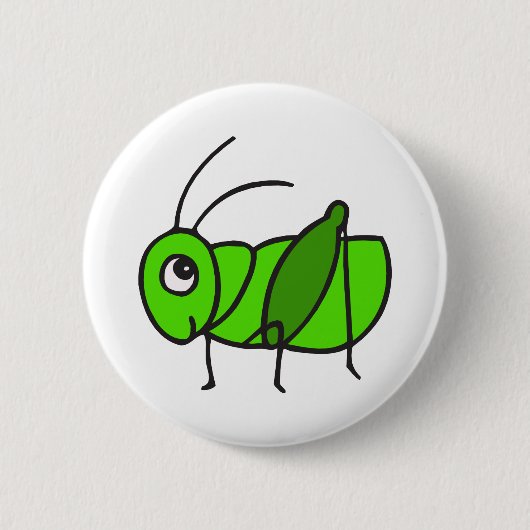 Badge Rond 5 Cm Sauterelle mignonne (Devant)