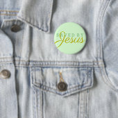 Badge Rond 5 Cm Sauvé par Jésus (En situation)