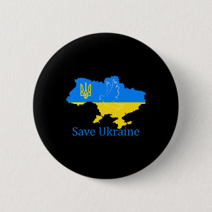 Badge Rond 5 Cm Sauvegarder le soutien de l'Ukraine Colombe de la