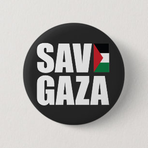 BADGE ROND 5 CM SAUVER GAZA