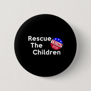 Badge Rond 5 Cm Sauver les enfants Élection présidentielle Trump